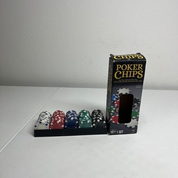 Cardinal Classics Spin Master Games Poker Chips for 2 to 10 Players  96 Pieces - Picture 2 of 5